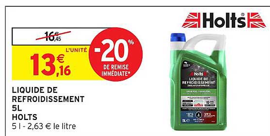 LIQUIDE DE REFROIDISSEMENT 5L HOLTS