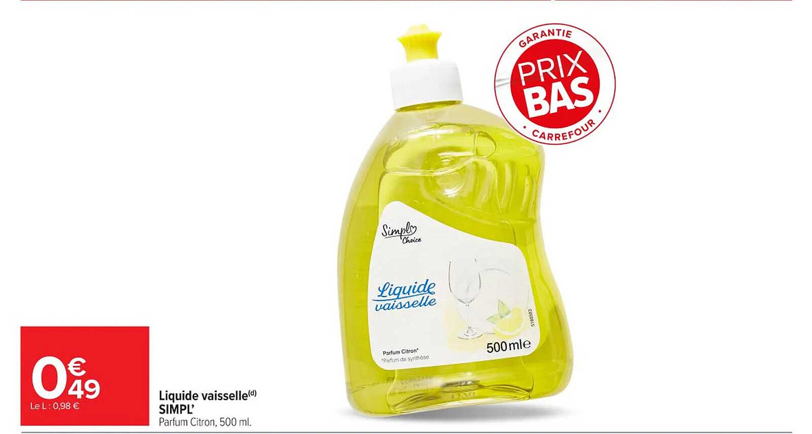 Liquide vaisselle SIMPL'