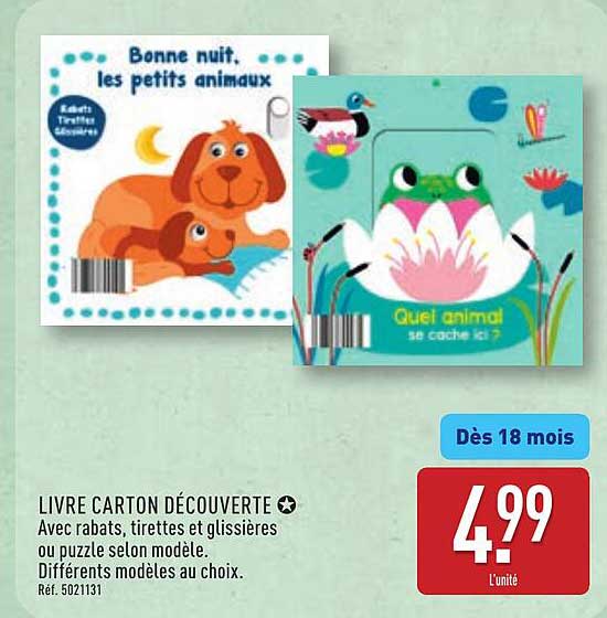 LIVRE CARTON DÉCOUVERTE