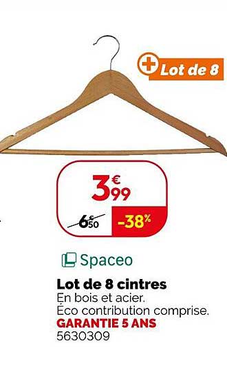 Lot de 8 cintres