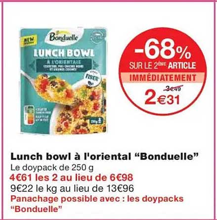 Lunch bowl à l'oriental “Bonduelle”