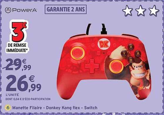Manette Filaire - Donkey Kong flex - Switch