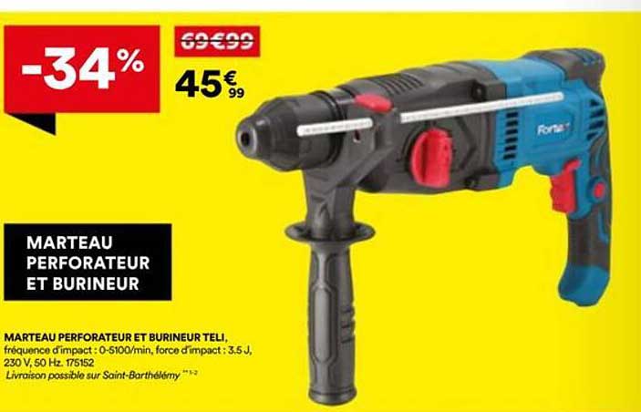 MARTEAU PERFORATEUR ET BURINEUR