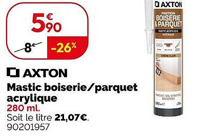 Mastic boiserie/parquet acrylique