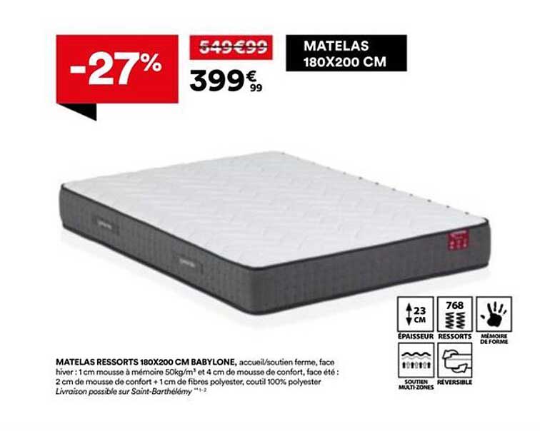 MATELAS 180X200 CM