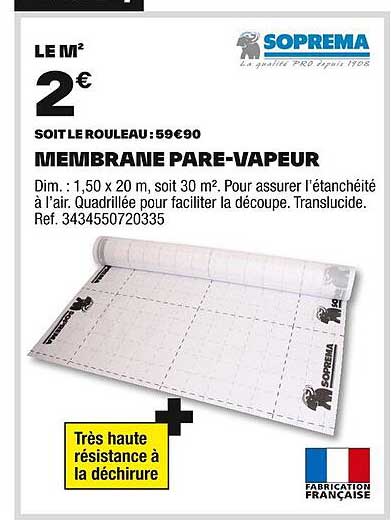 MEMBRANE PARE-VAPEUR