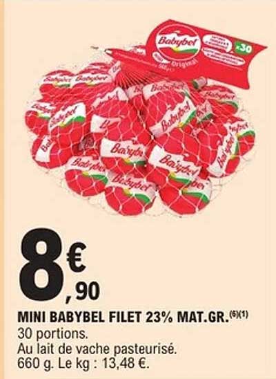 MINI BABYBEL FILET 23% MAT.GR.