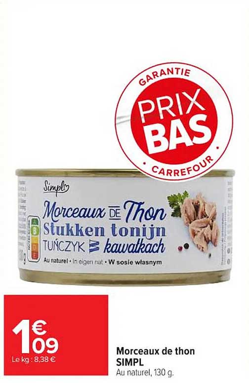 Morceaux de thon SIMPL