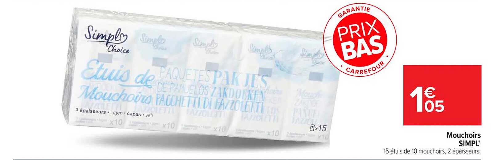 Mouchoirs SIMPL'