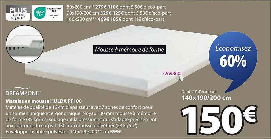 Mousse à mémoire de forme