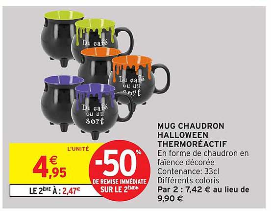MUG CHAUDRON HALLOWEEN THERMORÉACTIF