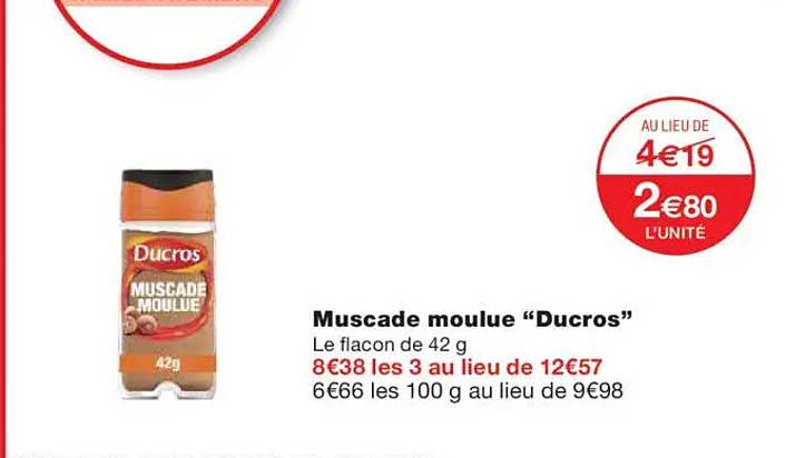 Muscade moulue "Ducros"