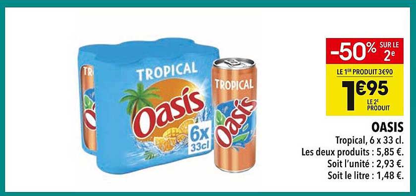 OASIS Tropical, 6 x 33 cl.