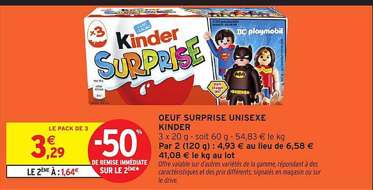 OEUF SURPRISE UNISEXE KINDER