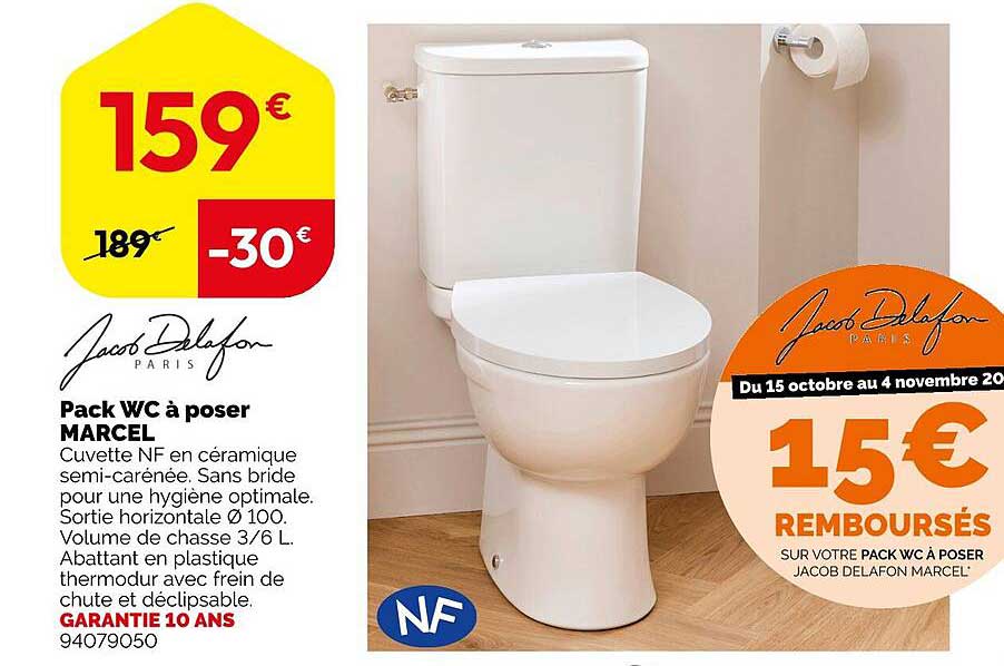 Pack WC à poser MARCEL