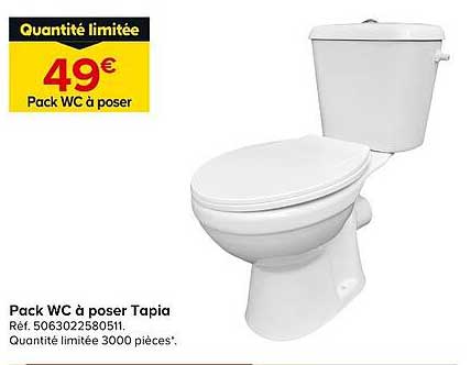 Pack WC à poser Tapia