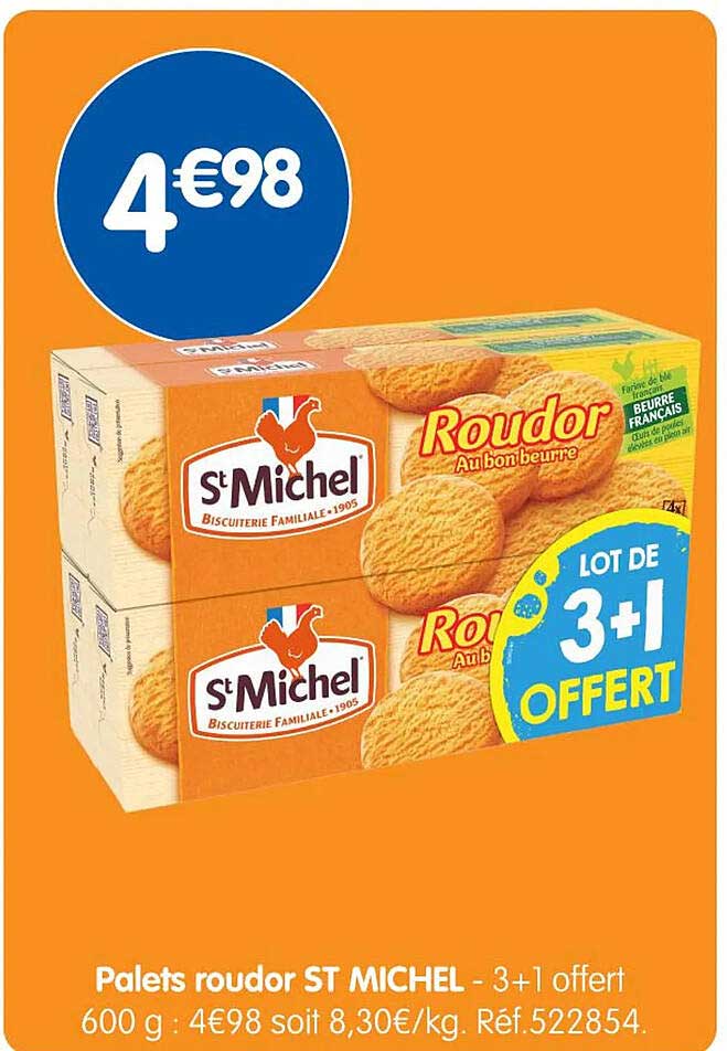 Palets roudor ST MICHEL - 3+1 offert