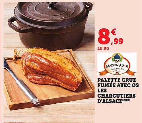 PALETTE CRUE FUMÉE AVEC OS