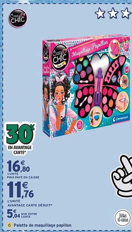 Palette de maquillage papillon