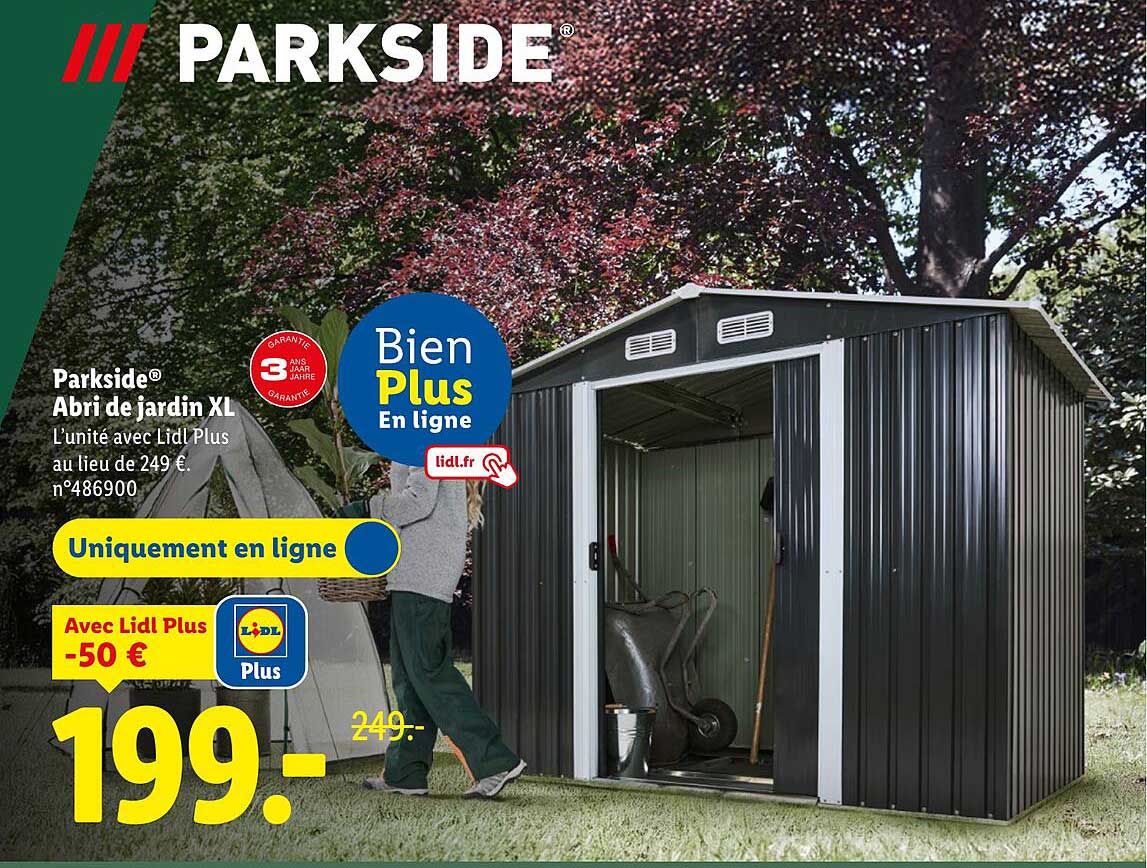 Parkside® Abri de jardin XL