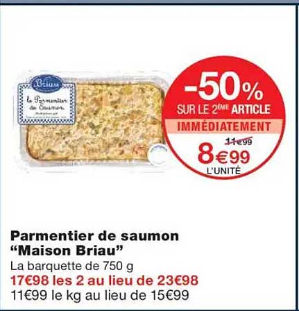 Parmentier de saumon "Maison Briau"