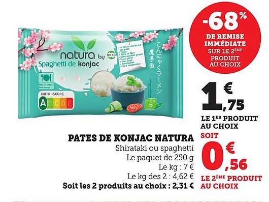 PATES DE KONJAC NATURA