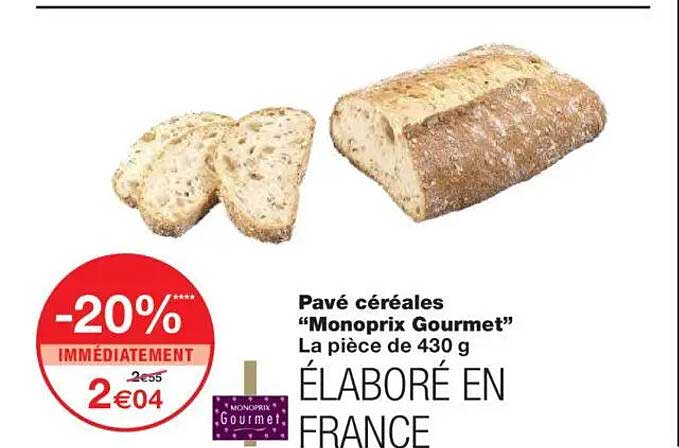 Pavé céréales “Monoprix Gourmet”