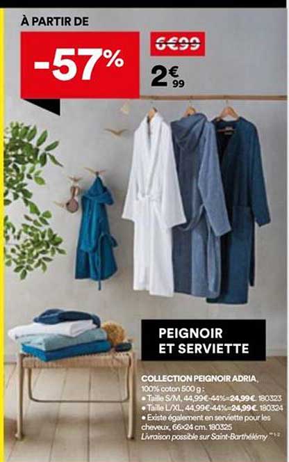 PEIGNOIR ET SERVIETTE