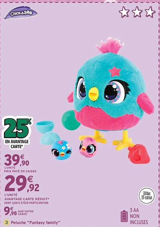 Peluche "Funtasy family"