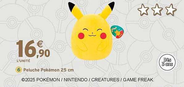 Peluche Pokémon 25 cm