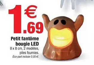 Petit fantôme bougie LED