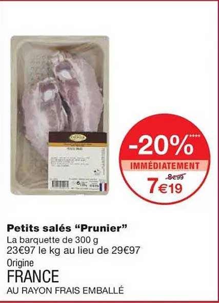 Petits salés "Prunier"