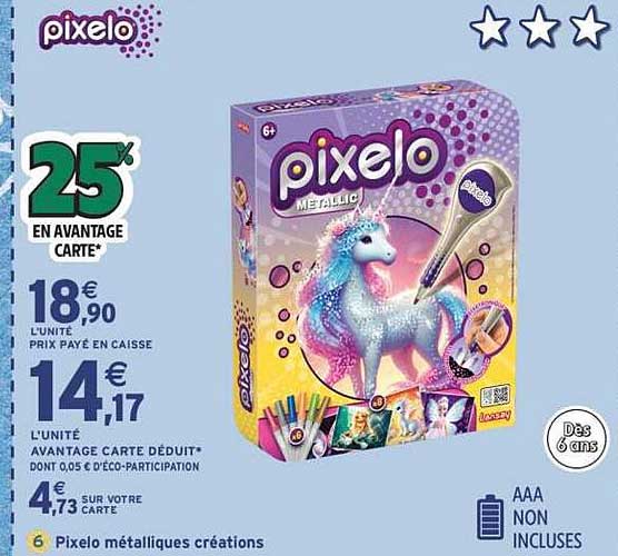 Pixelos métalliques créations