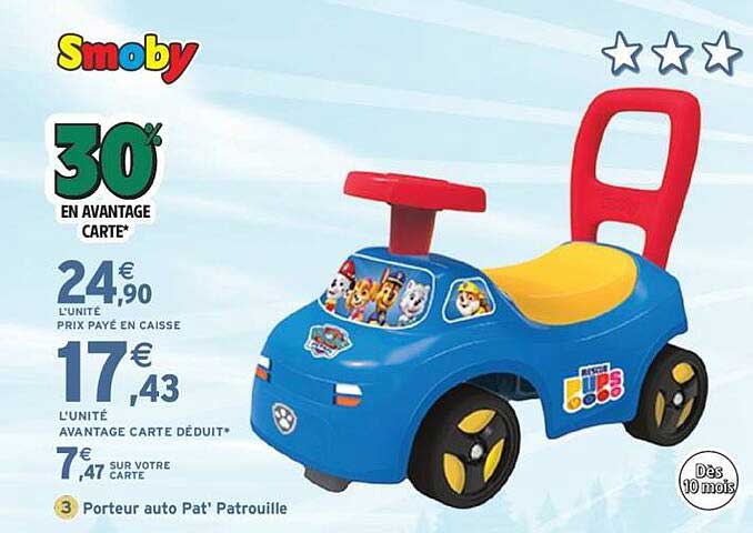 Porteur auto Pat' Patrouille