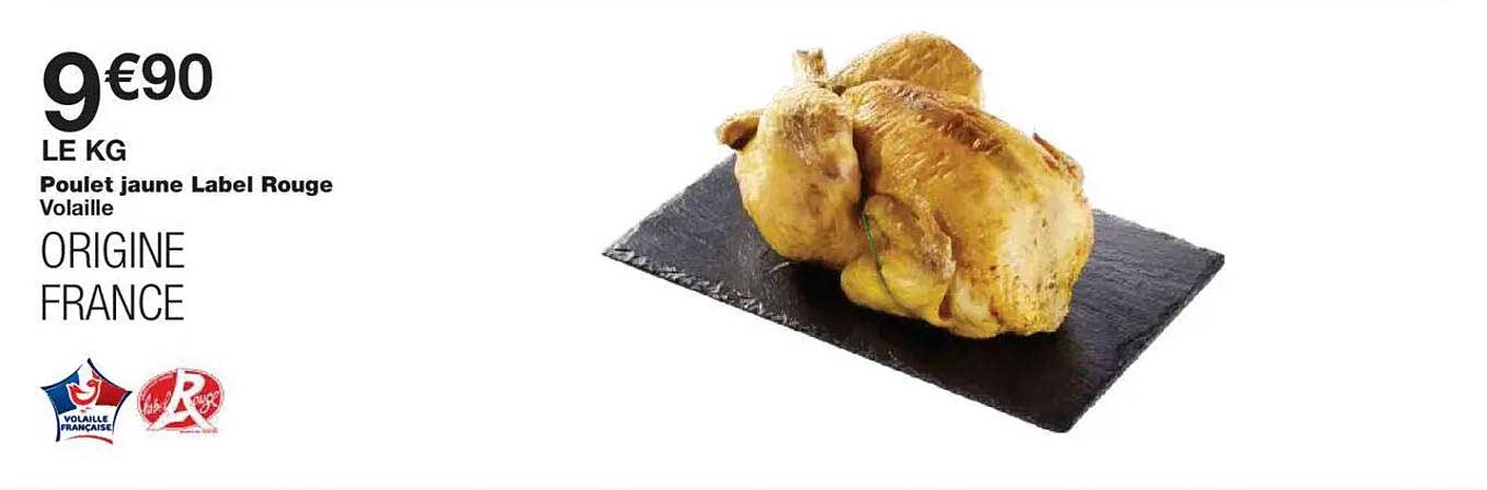 Poulet jaune Label Rouge Volaille