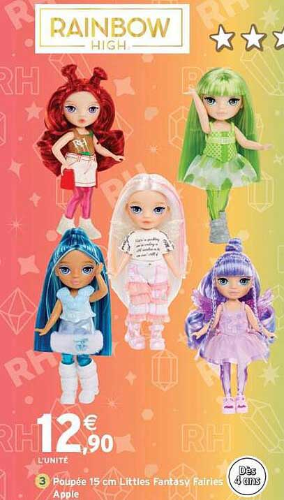 Poupée 15 cm Littles Fantasy Fairies Apple