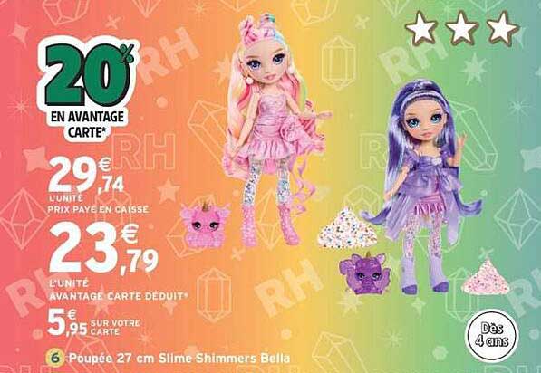 Poupée 27 cm Slime Shimmers Bella