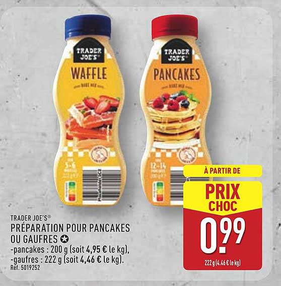 PRÉPARATION POUR PANCAKES OU GAUFRES