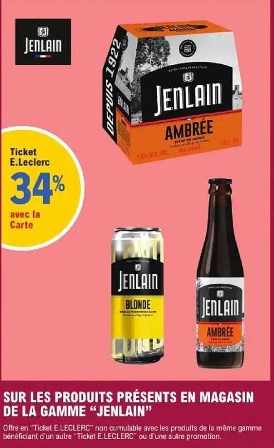 Promotion sur la gamme ‘Jenlain’