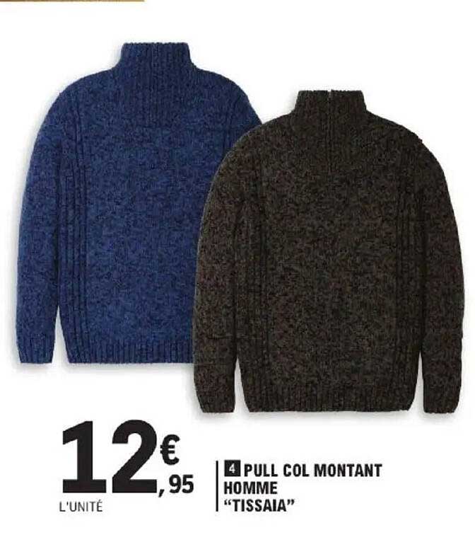 PULL COL MONTANT HOMME "TISSAIA"
