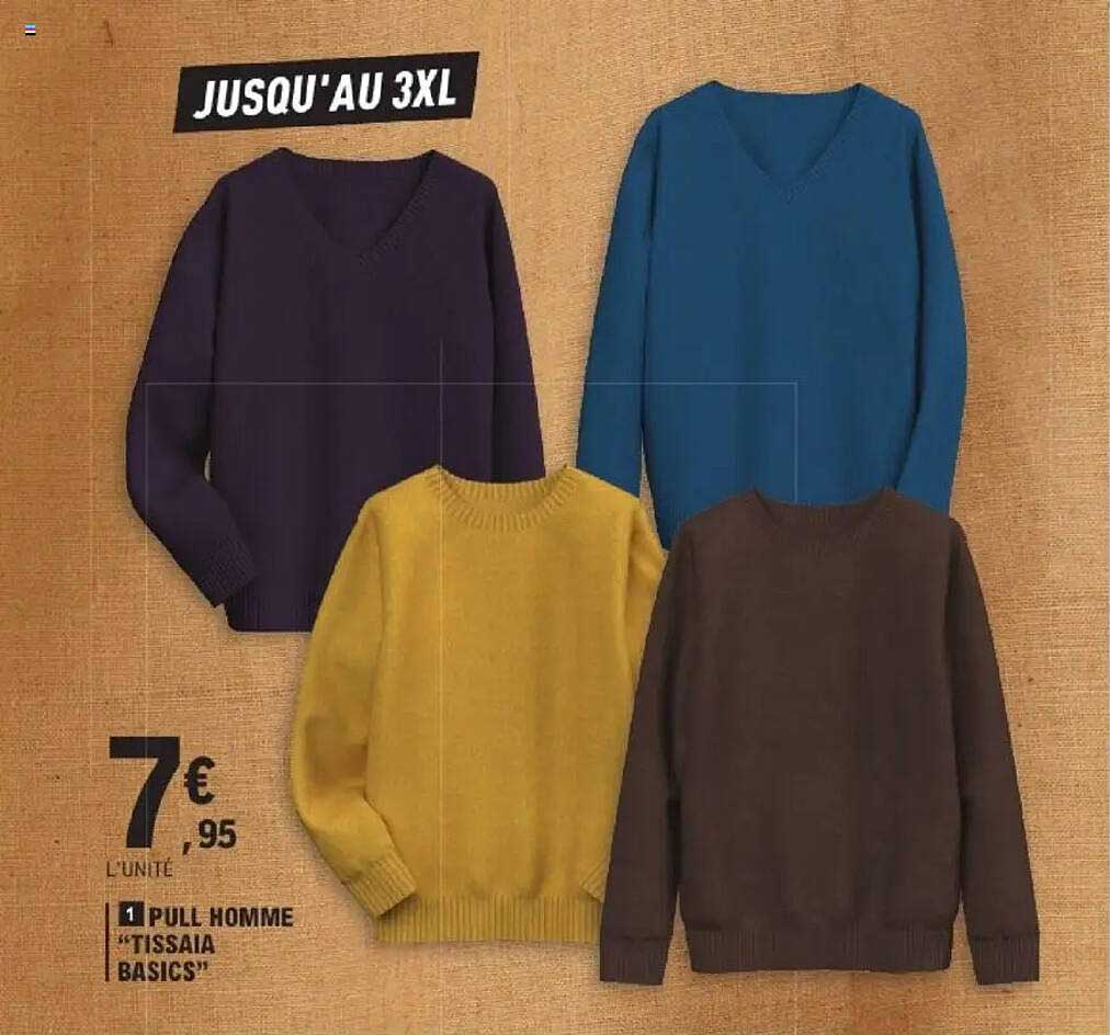PULL HOMME "TISSAIA BASICS"
