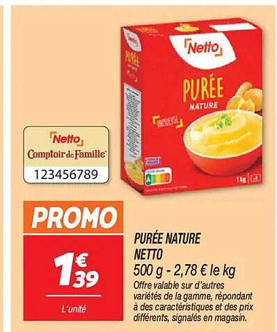 PURÉE NATURE NETTO