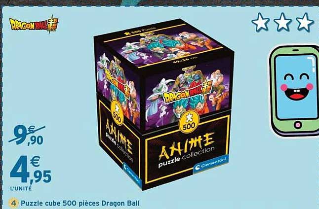 Puzzle cube 500 pièces Dragon Ball