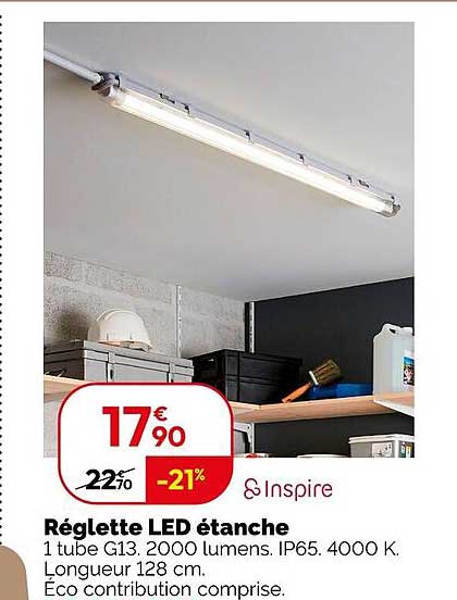 Réglette LED étanche