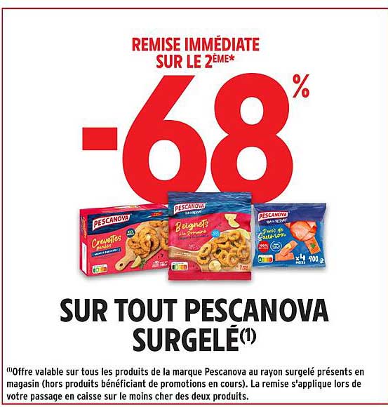 REMISSE IMMEDIATE SUR LE 2EME* -68%