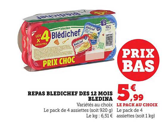 REPAS BLEDICHEF DES 12 MOIS BLEDINA