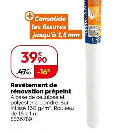 Revêtement de rénovation prépeint