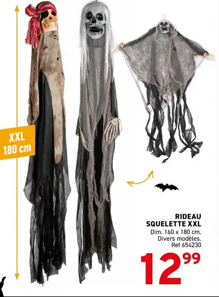 RIDEAU SQUELETTE XXL