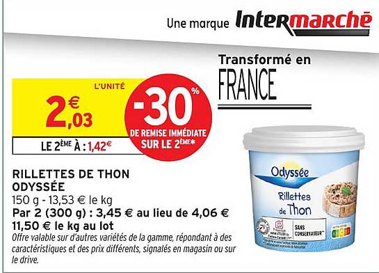 RILLETTES DE THON ODYSSÉE