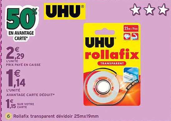 Rollafix transparent dévidoir 25mx19mm